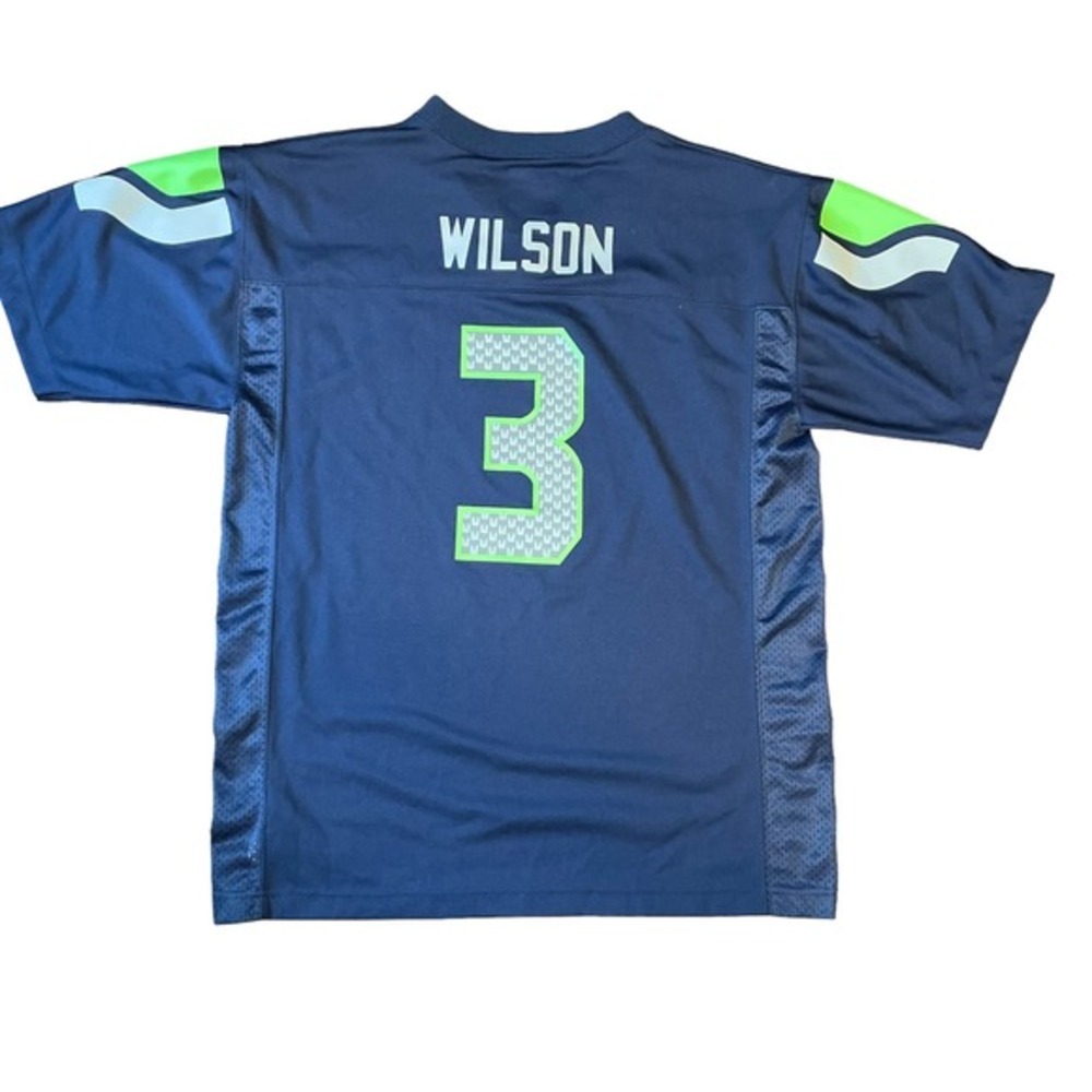 NFL Team Apperal Youth Seattle Seahawks Russel Wilson Jersey Size XL